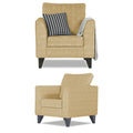 Enzo Decent 3+2+1 6 Seater Sofa Set with Centre Table (Beige)