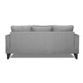 Adorn India Hallton L Shape 4 Seater Sofa Set Digital Print (Grey) (3 Year Warranty)