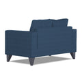 Adorn India Hallton Plain 2 Seater Sofa (Blue) (3 Year Warranty)