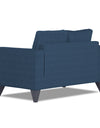 Adorn India Hallton Plain 2 Seater Sofa (Blue)