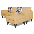 Adorn India Hallton L Shape 5 Seater Sofa Set Digitel Print (Right Hand Side) (Beige) (3 Year Warranty)