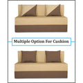 Adorn India Easy Desmond 2 Seater Sofa Cum Bed 4 X 6 (Brown & Beige) (1 Year Warranty)