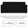 Rio Highback 3+2 5 Seater Sofa Set (Black)