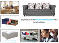 Adorn India Magnum 3 Seater Sofa (Light Grey), Wood, Foam