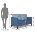 Tornado Bricks 2 Seater Sofa (Blue)