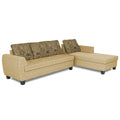 Raiden Crafty L Shape 6 Seater Sofa Set with Center Table (Right Hand Side) (Beige)