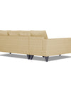 Adorn India Beetle Plus Bricks L Shape 6 Seater Sofa Set (Left Hand Side) (Beige)