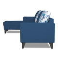 Adorn India Hallton L Shape 5 Seater Sofa Set Digitel Print (Left Hand Side) (Blue) (3 Year Warranty)