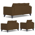 Adorn India Hallton Tufted 3+2+1 6 Seater Sofa Set (Brown) (3 Year Warranty)