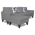 Adorn India Hallton L Shape 5 Seater Sofa Set Digitel Print (Left Hand Side) (Grey) (3 Year Warranty)
