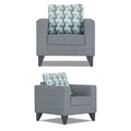 Straight line Plus Bricks 3+2+1 6 Seater Sofa Set (Grey)