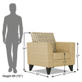 Tornado Bricks 1 Seater Sofa (Beige)