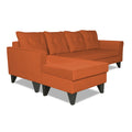 Adorn India Maddox Tufted L Shape 5 Seater Sofa Set LHS (Rust) (3 Year Warranty)