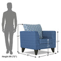 Tornado Bricks 1 Seater Sofa (Blue)