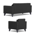 Bladen Leatherette 3+1+1 5 Seater Sofa Set (Black)