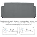 Rio Highback 3+2 5 Seater Sofa Set (Grey)