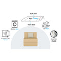 Adorn India Easy Alyn Plus Stripes 1 Seater Sofa Cum Bed (2.5x6) (Beige)(1 Year Warranty)