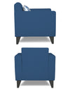 Adorn India Bladen 1 Seater Sofa (Blue)