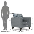 Sheldon Crafty 1 Seater Sofa (Grey)