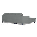 Adorn India Valencia Plus Decent L Shape 6 Seater Sofa Set (Left Hand Side) (Grey)