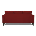 Adorn India Chandler L Shape 4 Seater Sofa Set Plain (Right Hand Side) (Maroon)