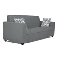 Adorn India Rio Highback 3 Seater Sofa (Grey) (3 Year Warranty)