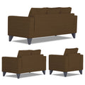 Straight Line Plus Decent 3+2+1 6 Seater Sofa Set (Brown)