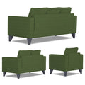 Adorn India Hallton Tufted 3+2+1 6 Seater Sofa Set (Green) (3 Year Warranty)