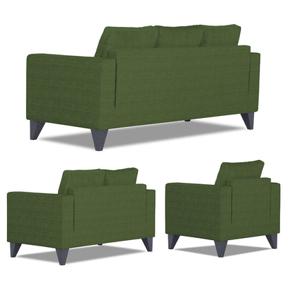 Adorn India Hallton Tufted 3+2+1 6 Seater Sofa Set (Green)