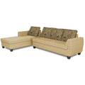Raiden Crafty L Shape 6 Seater Sofa Set with Center Table (Left Hand Side) (Beige)