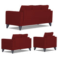 Adorn India Hallton Tufted 3+2+1 6 Seater Sofa Set (Maroon) (3 Year Warranty)