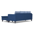 Adorn India Abington Stripes L Shape 5 Seater Sofa Set RHS (Blue) (3 Year Warranty)