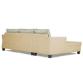 Adorn India Valencia Plus L Shape 6 Seater Sofa Set Blossom (Left Hand Side) (Beige)