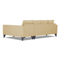 Adorn India Beetle Plus Bricks L Shape 6 Seater Sofa Set (Right Hand Side) (Beige) (3 Year Warranty)