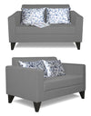 Adorn India Bladen 3-2-1 Six Seater Sofa Set (Grey)