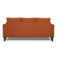 Adorn India Chandler Plain L Shape 4 Seater Sofa Set (Rust) (3 Year Warranty)