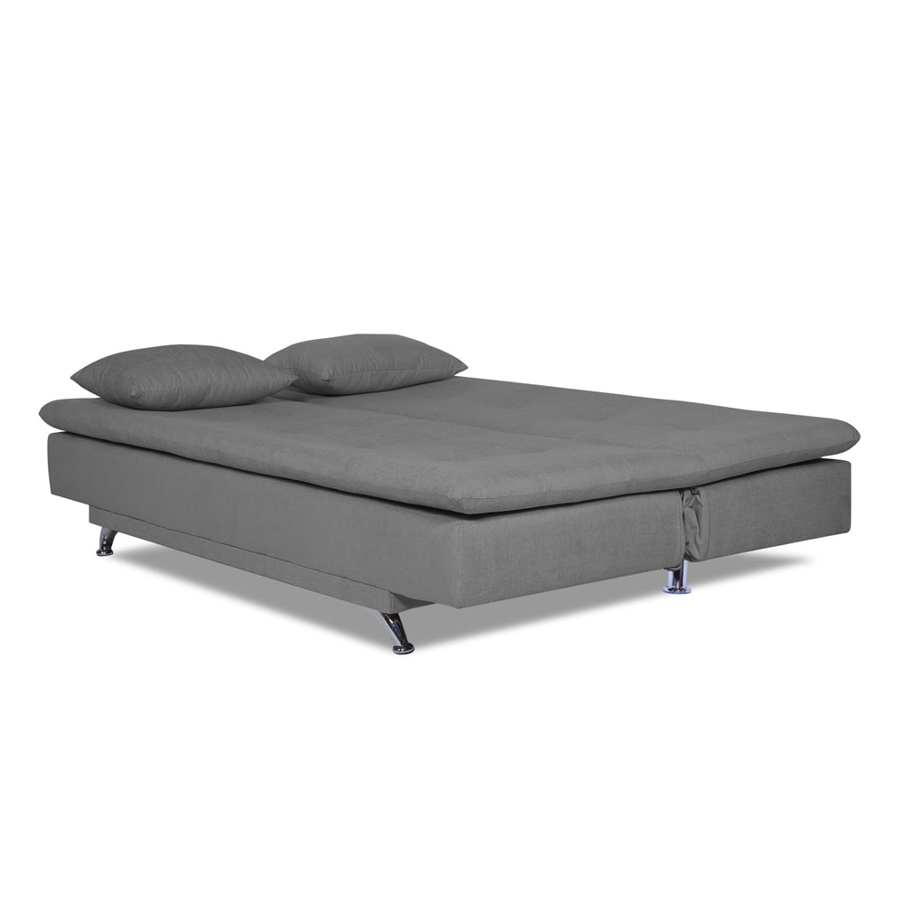 Adorn India Aspen three seater sofa cum bed (Grey)