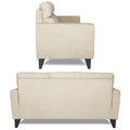Adorn India Cardello 3 Seater Sofa (Beige) (3 Year Warranty)