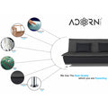 Exclusive Two Tone Arden 4 Seater Wood Sofa Cum Bed 4x6(Dark Grey & Black)