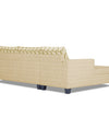 Adorn India Alexia Plus Bricks L Shape 6 Seater Sofa Set (Left Hand Side) (Beige)