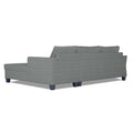 Adorn India Valencia Plus Decent L Shape 6 Seater Sofa Set (Right Hand Side) (Grey)
