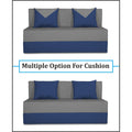 Adorn India Easy Boom 2 Seater Sofa Cum Bed 4 x 6 (Blue & Grey, Foam) (1 Year Warranty)