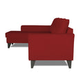 Adorn India Maddox Tufted L Shape 6 Seater Sofa Set LHS (Maroon) (3 Year Warranty)