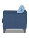 Adorn India Straight line Plus Blossom 1 Seater Sofa (Blue)