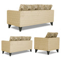 Sheldon Crafty 3+2+1 6 Seater Sofa Set with Centre Table (Beige)