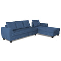 Raiden Decent Premium L Shape 6 Seater Sofa Set with Center Table (Right Hand Side) (Blue)