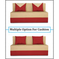 Adorn India Easy Boom 2 Seater Sofa Cum Bed 4 x 6 (Red & Beige) (1 Year Warranty)