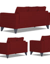 Adorn India Hallton Plain 3+2+1 6 Seater Sofa Set (Maroon)