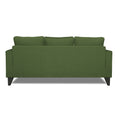 Adorn India Chandler L Shape 4 Seater Sofa Set Plain (Green)