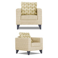 Straight line Plus Bricks 3+2+1 6 Seater Sofa Set (Beige)